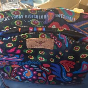 Consuela Black Floral Multicolor Tote with Bright Accents